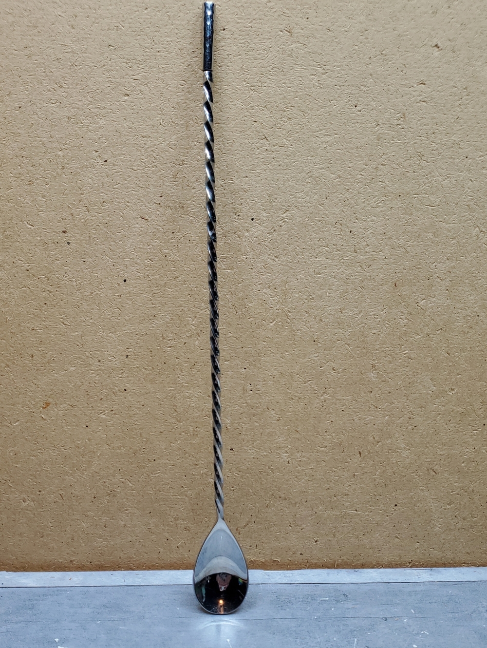 Bartender's Stainless Steel Spiral Long Handle Mixing Stir Cocktail Spoon